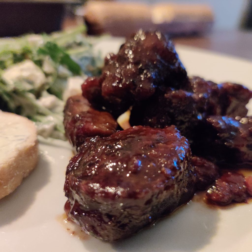Beef ribfingers 'burnt ends'